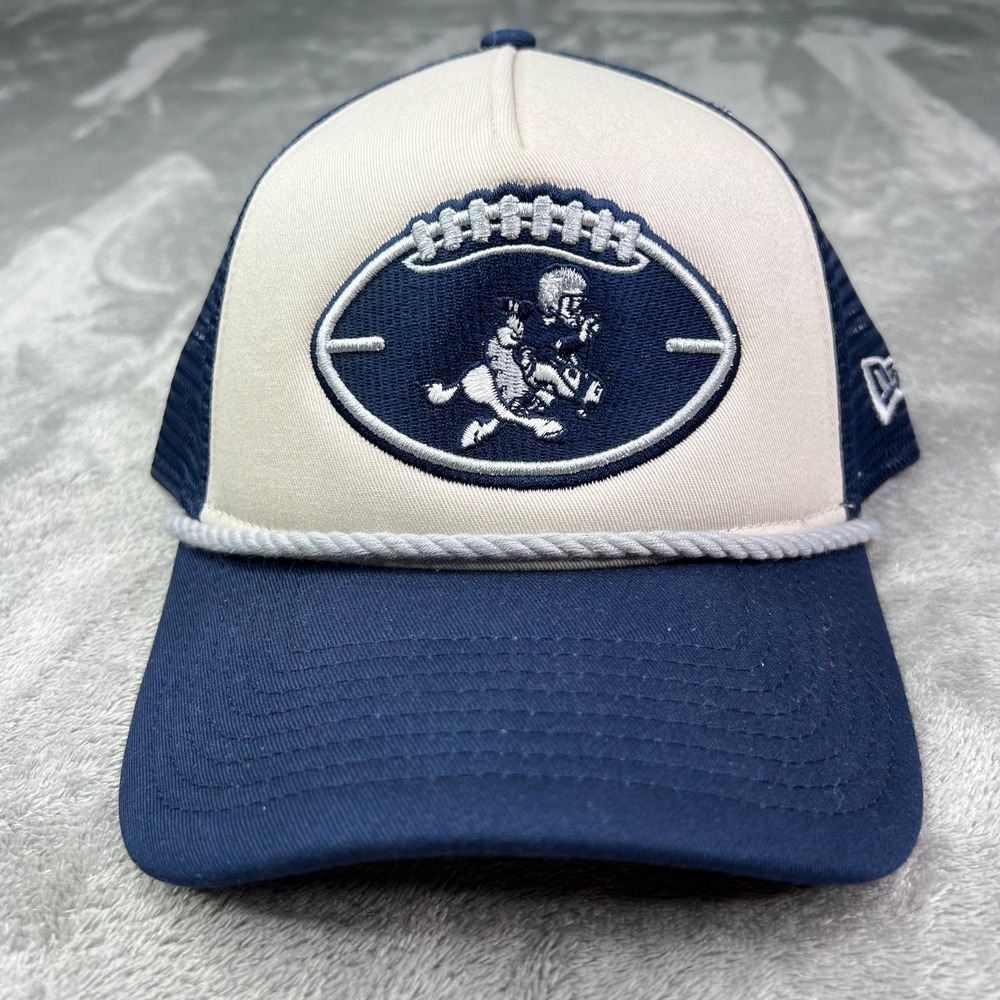 New Era Dallas Cowboys NFL Cream Historic Sideline 9Forty A Frame Adjustable Cap